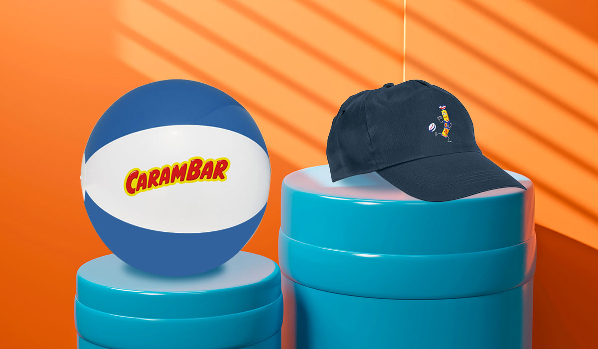 Sélection objets publicitaires pour Carambar