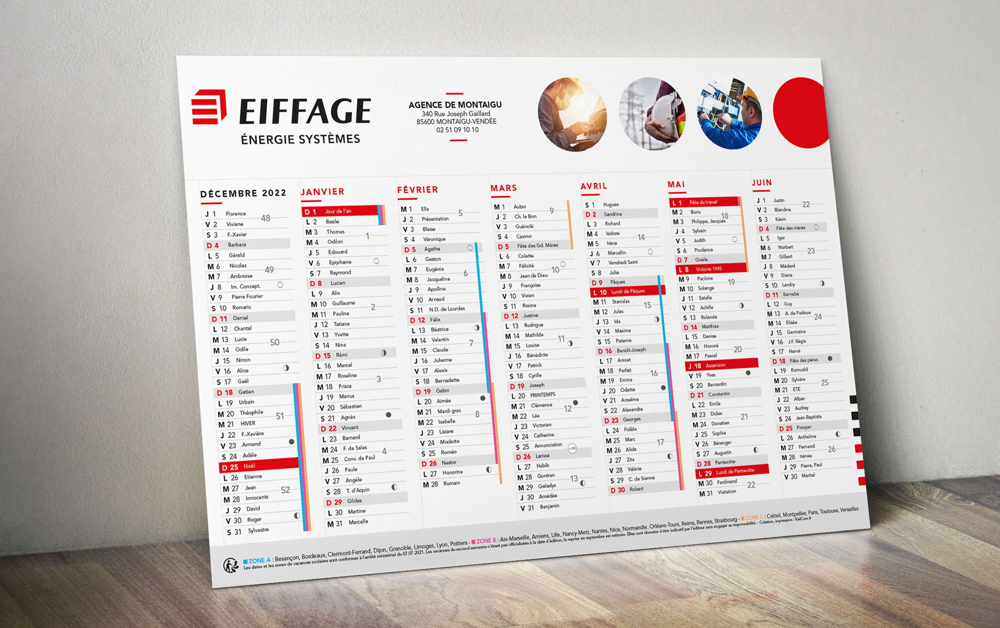 Sélection objets publicitaires pour Eiffage