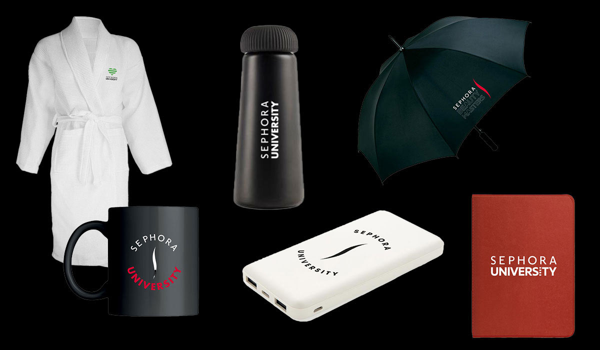 Sélection objets publicitaires pour Sephora