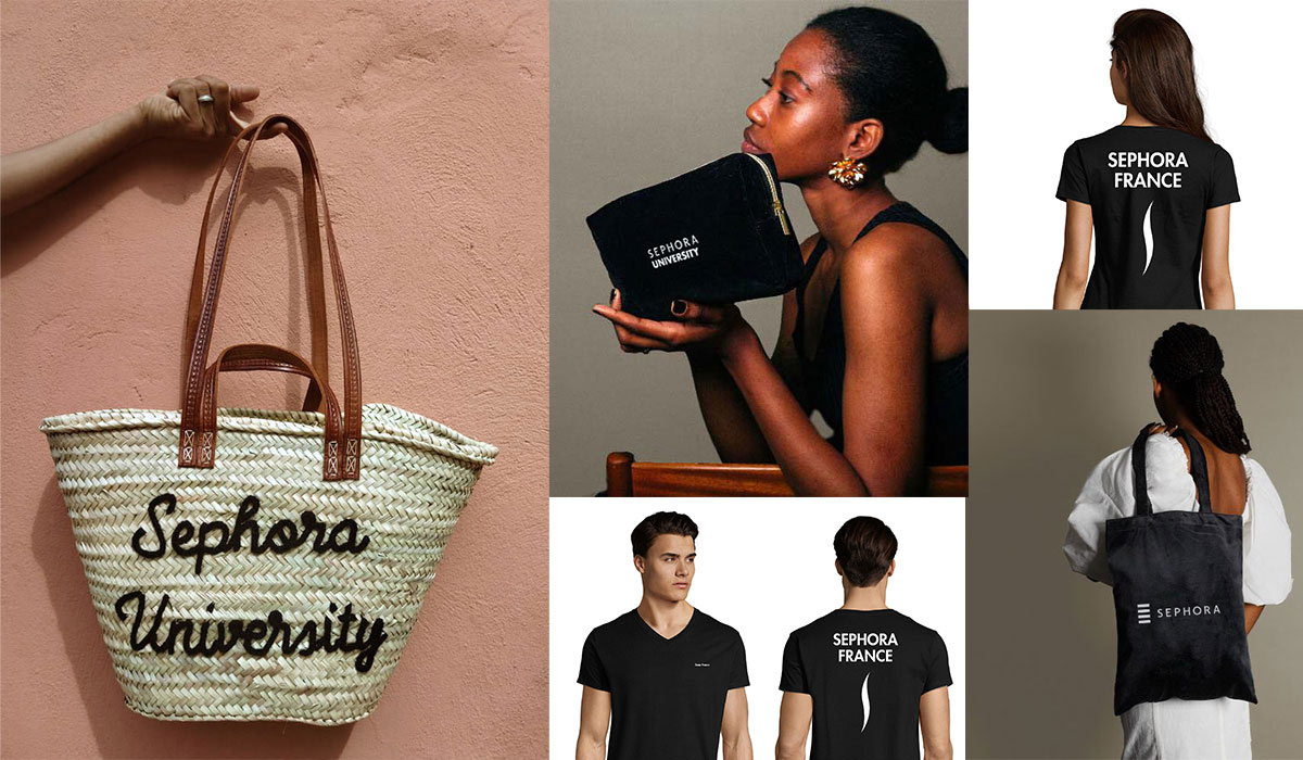 Sélection objets publicitaires pour Sephora